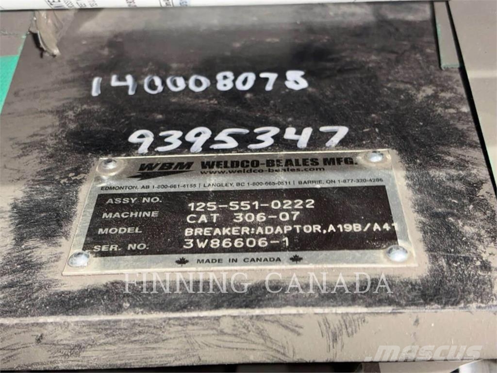 Weldco Beales MH5-AD-A41 ADAPTOR Sonstige Baumaschinen