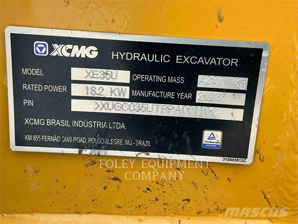 XCMG XE35U Escavatori cingolati