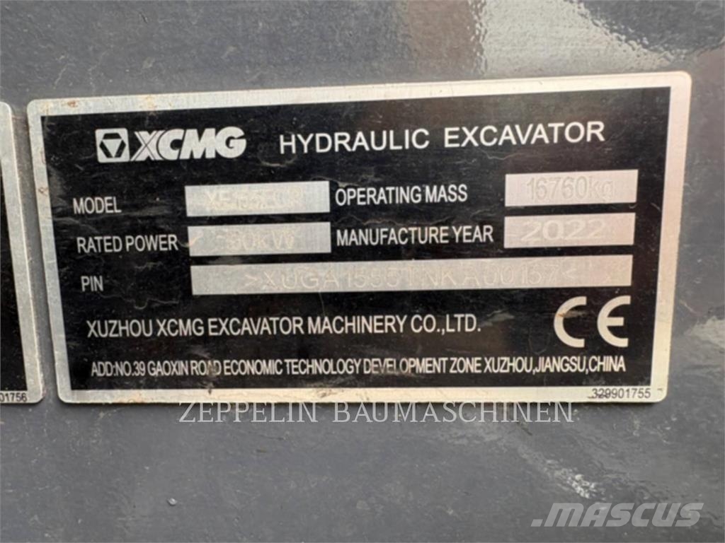 XUZOU XE155ECR Crawler excavators