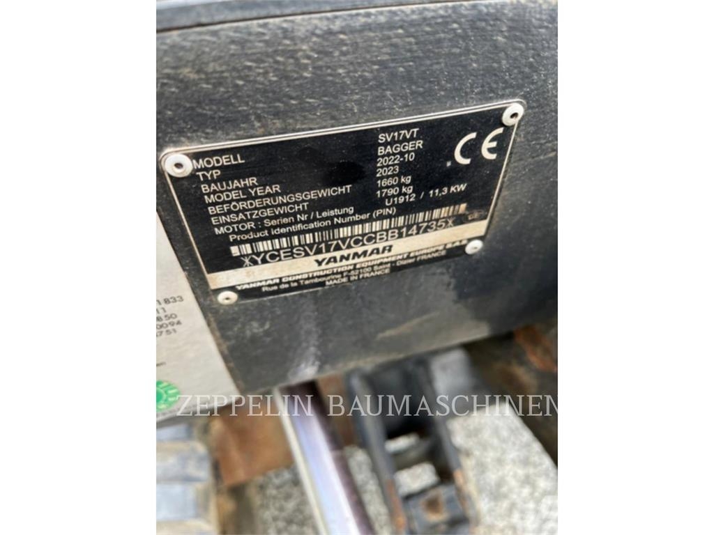 Yanmar SV17 Гусеничні екскаватори