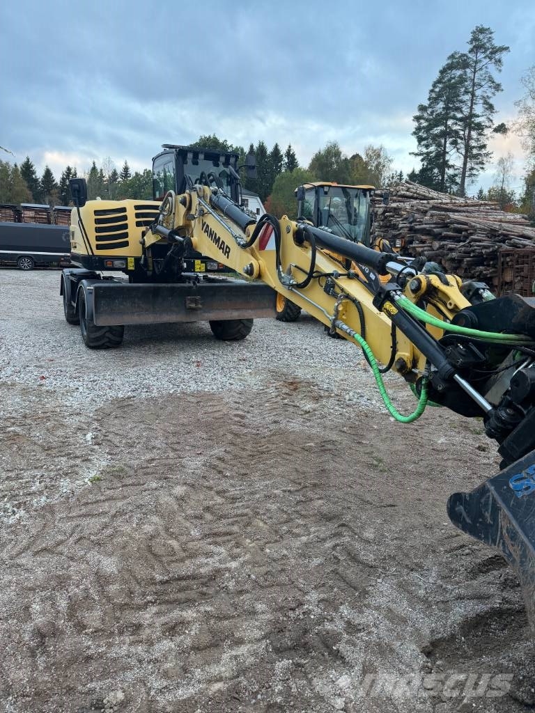 Yanmar B95W 3009 timmar med vagn 휠 굴삭기