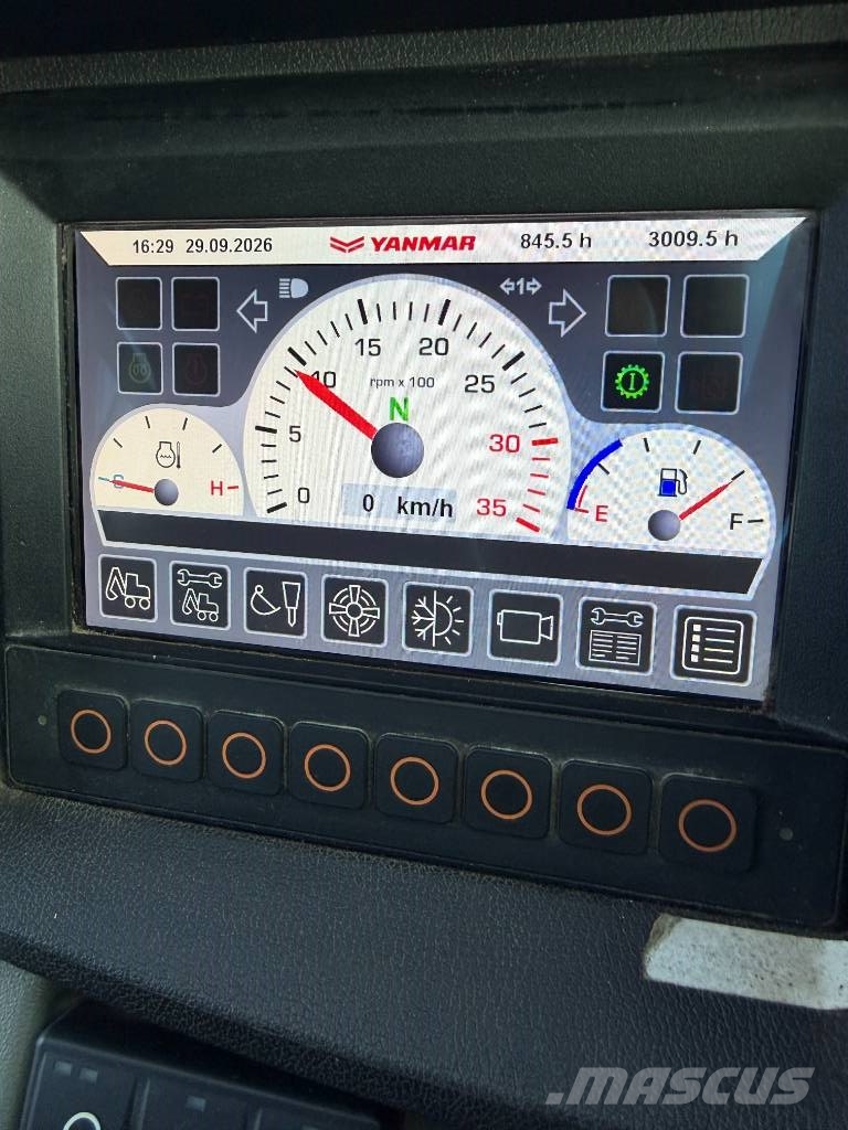 Yanmar B95W 3009 timmar med vagn 휠 굴삭기
