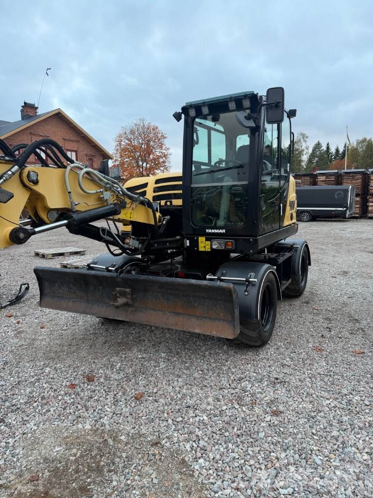 Yanmar B95W 3009 timmar med vagn 휠 굴삭기