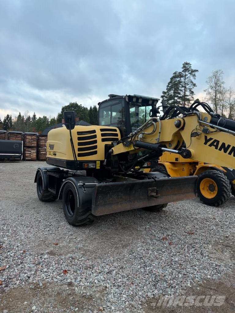 Yanmar B95W 3009 timmar med vagn 휠 굴삭기