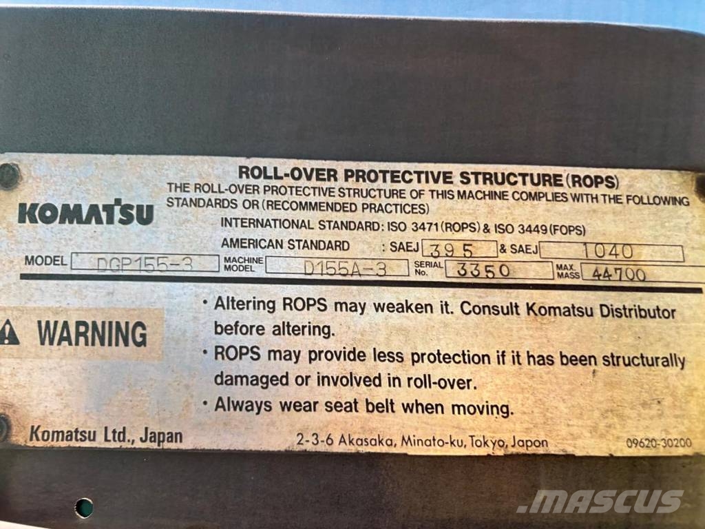 Komatsu D 155 A-3 Crawler dozers