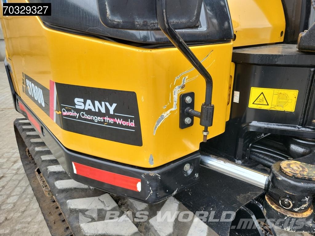 Sany SY80 U A/C - 3 Buckets Mini ekskavatoriai < 7 t