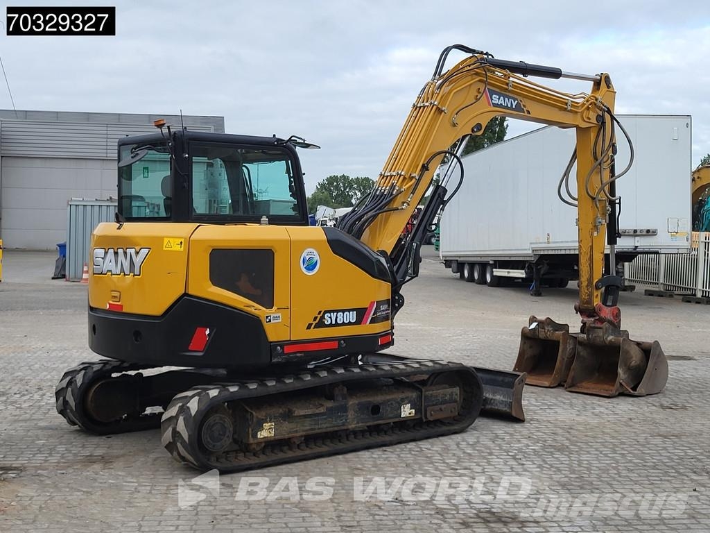 Sany SY80 U A/C - 3 Buckets حفارات صغيرة أقل من 7 طن (حفارات صغيرة)