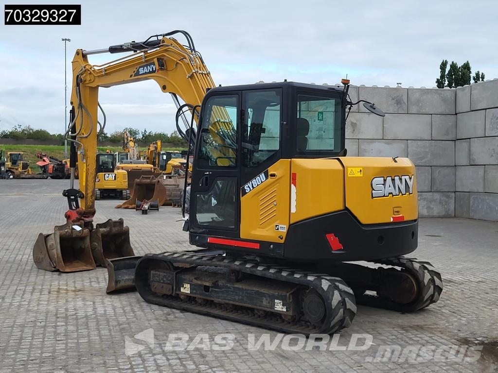 Sany SY80 U A/C - 3 Buckets حفارات صغيرة أقل من 7 طن (حفارات صغيرة)