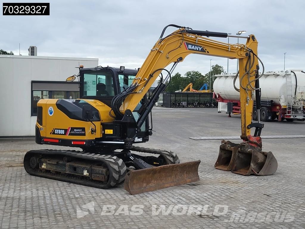 Sany SY80 U A/C - 3 Buckets حفارات صغيرة أقل من 7 طن (حفارات صغيرة)