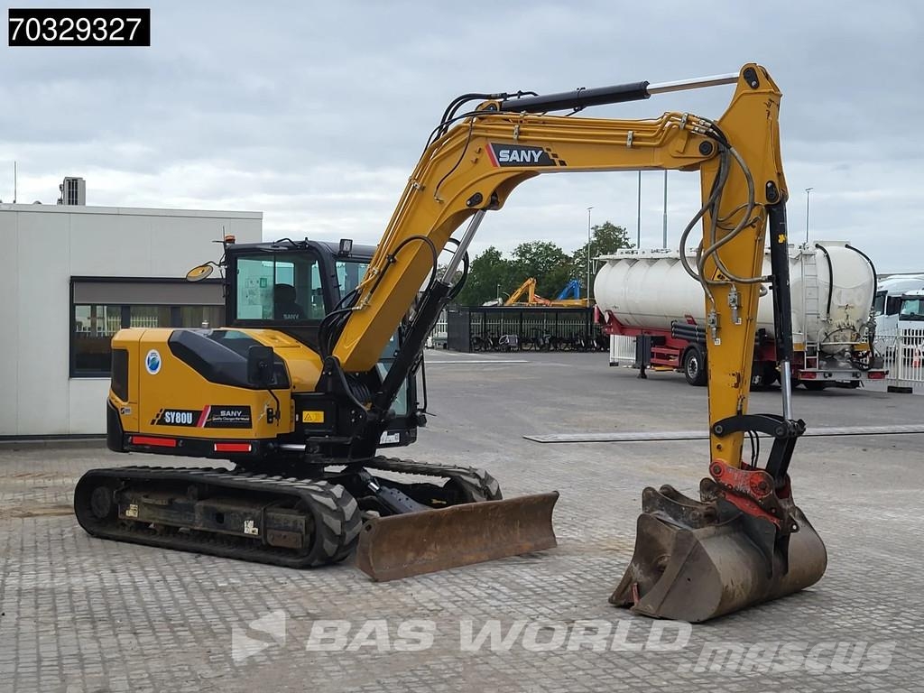 Sany SY80 U A/C - 3 Buckets حفارات صغيرة أقل من 7 طن (حفارات صغيرة)