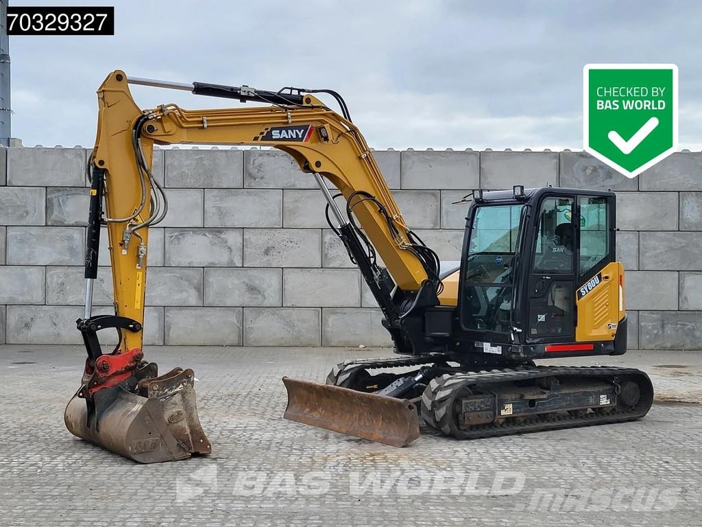Sany SY80 U A/C - 3 Buckets حفارات صغيرة أقل من 7 طن (حفارات صغيرة)