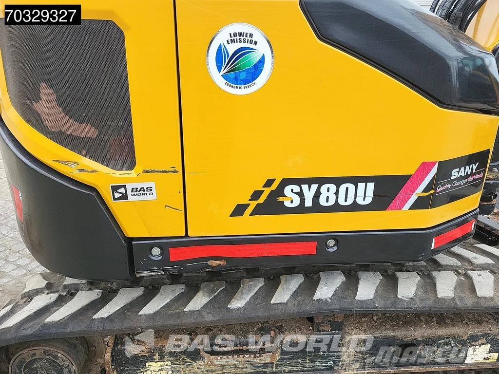 Sany SY80 U A/C - 3 Buckets حفارات صغيرة أقل من 7 طن (حفارات صغيرة)