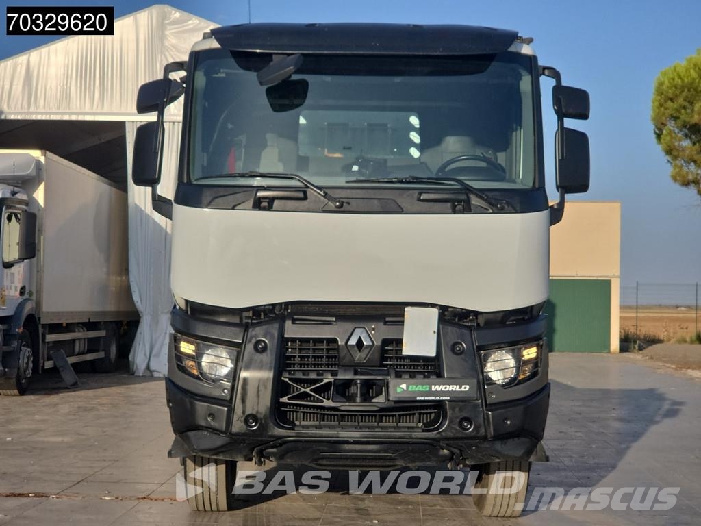 Renault K 380 K 6X4 Grua Palfinger PK18002 EH Mando Suspen شاحنات مسطحة/مفصلية الجوانب