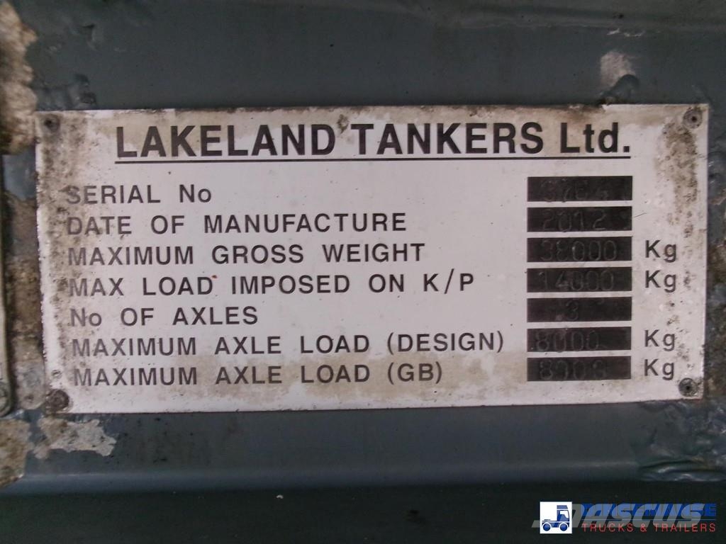 Lakeland Fuel tank alu 42.8 m3 / 6 comp + pump Poluprikolice cisterne