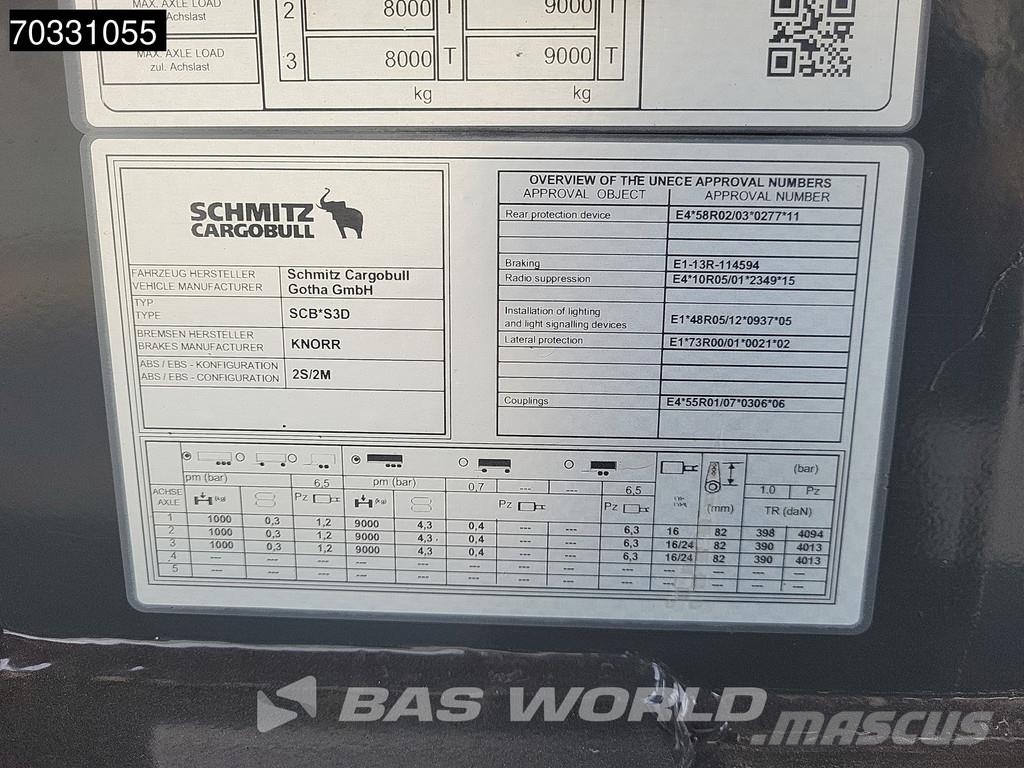 Schmitz Cargobull SCB*S3D Lift Axle Cramaro Semirremolques de volteo