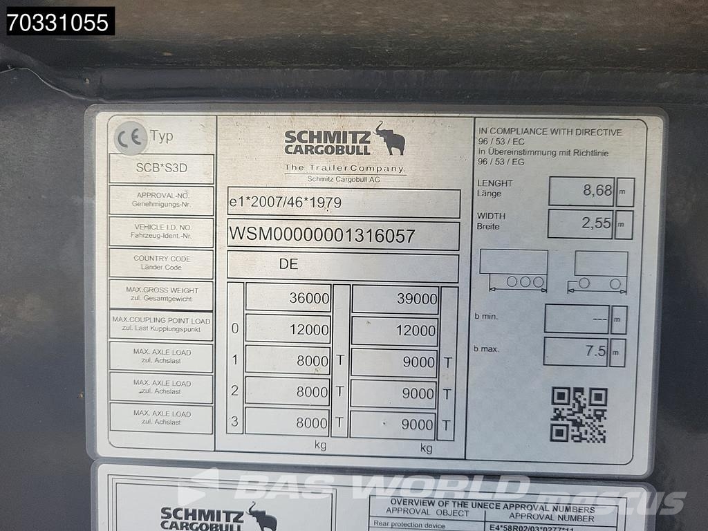 Schmitz Cargobull SCB*S3D Lift Axle Cramaro Semirremolques de volteo