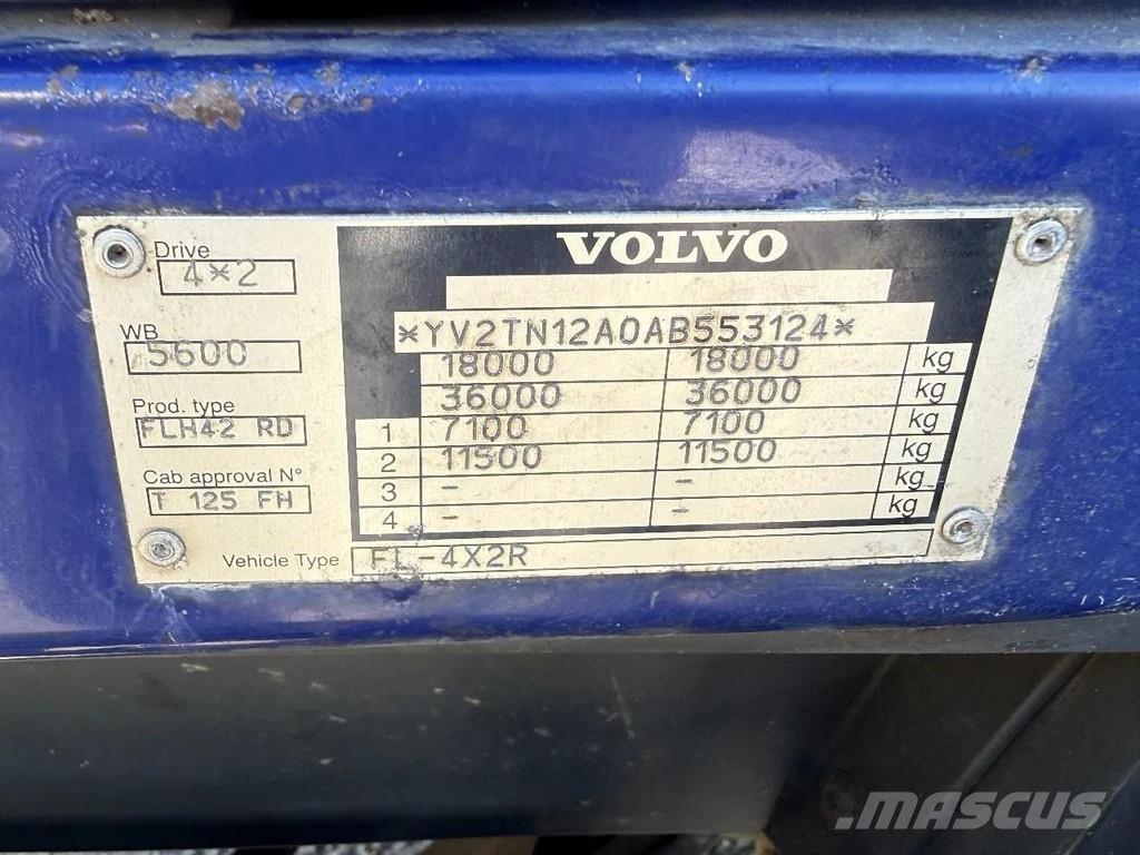 Volvo FE 250 4X2 GESLOTEN BAK + KLEP Camiones con caja de remolque