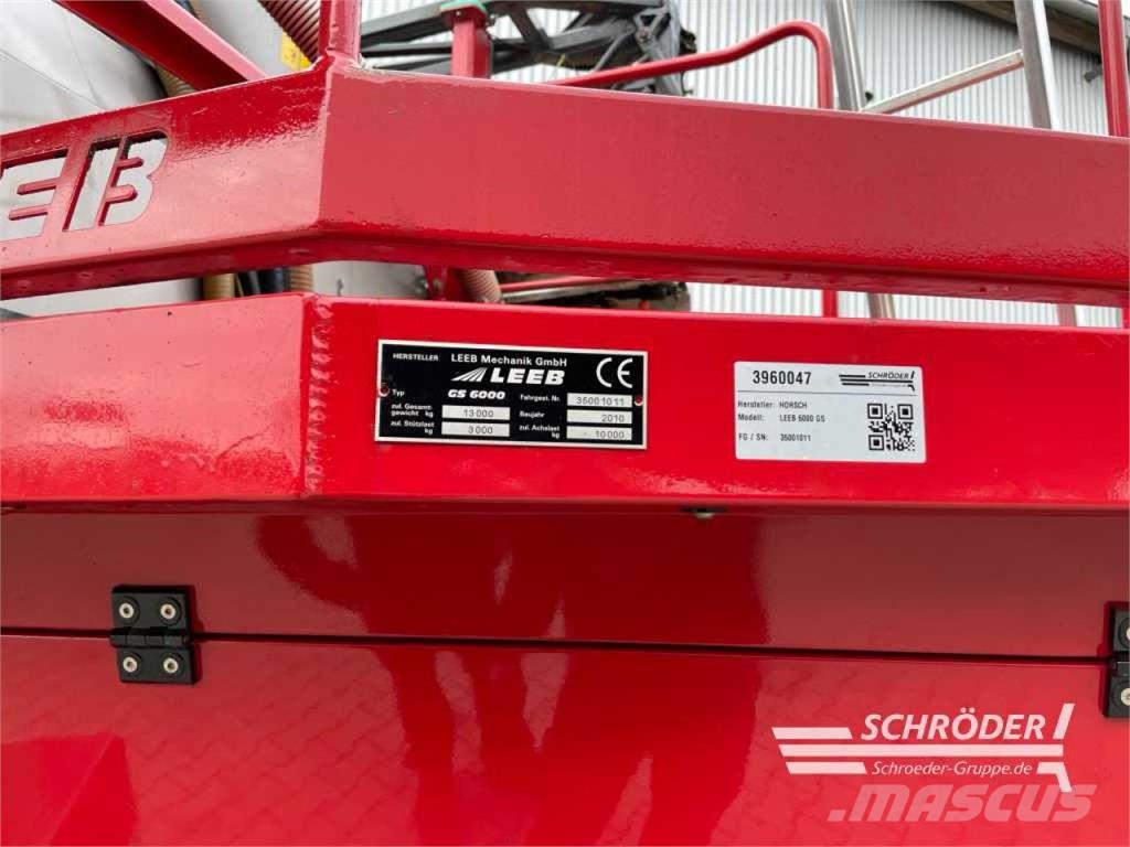 Horsch LEEB GS 6000 الرشاشات