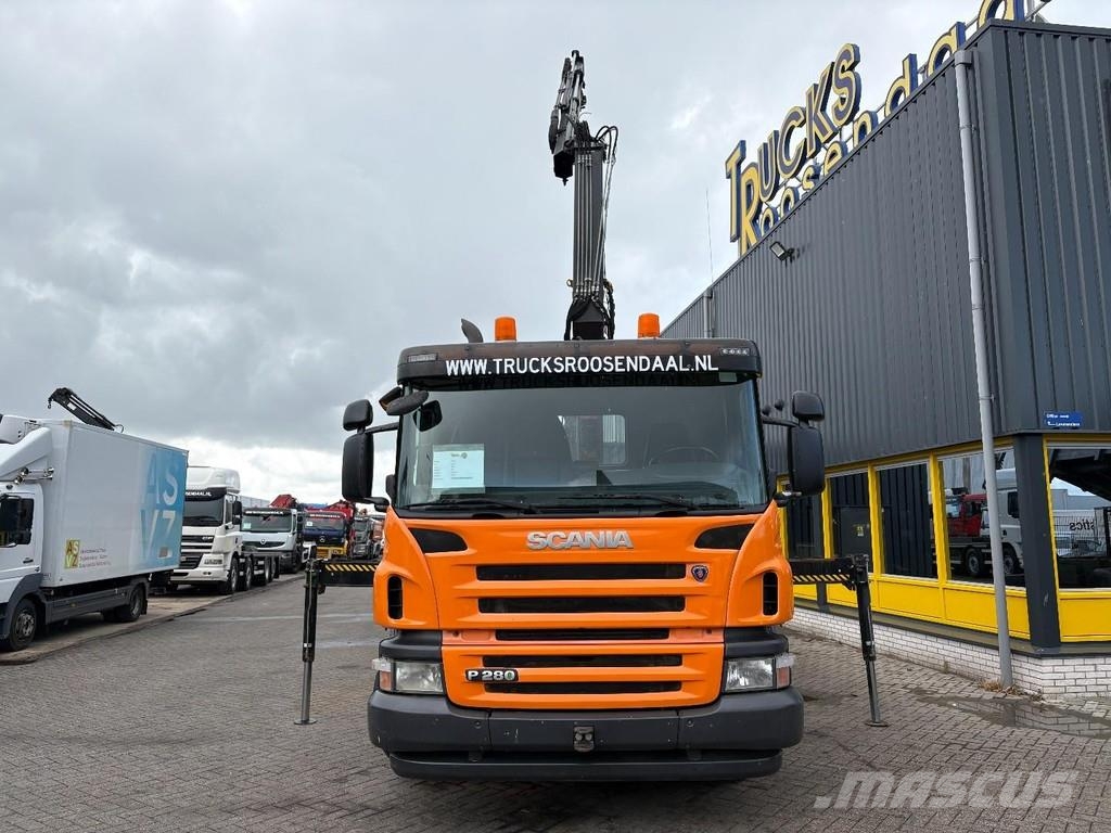 Scania P280 + HIAB 111BS-2 DUO + 6X2 + HOOKSYTEM + EURO 5 Camiones polibrazo