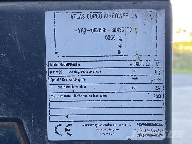 Atlas Copco XAMS 486 MD Compressors