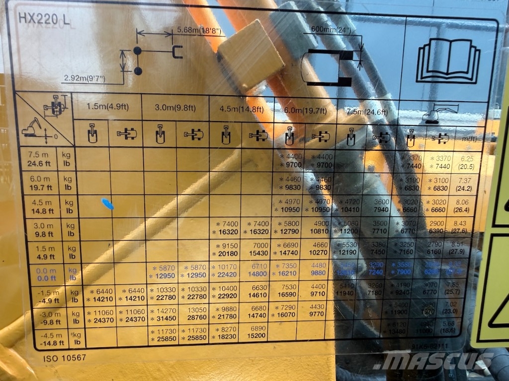 Hyundai HX 220 L - HX220L - HX 220 حفارات زحافة