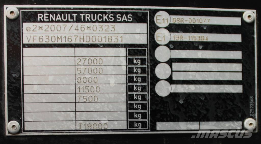 Renault C 380 + PK 17001 Φορτηγά Kαρότσα με ανοιγόμενα πλαϊνά