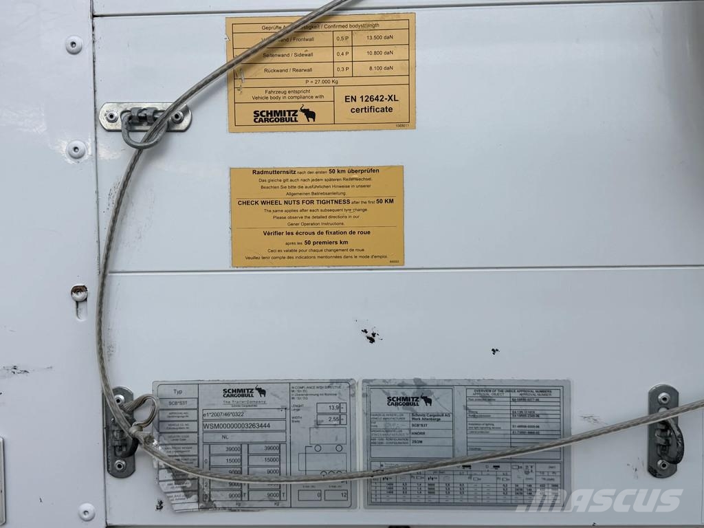 Schmitz Cargobull N/A Schuifzeil met Borden / SAF-Axle / Huckepack / Semi-remorca speciala
