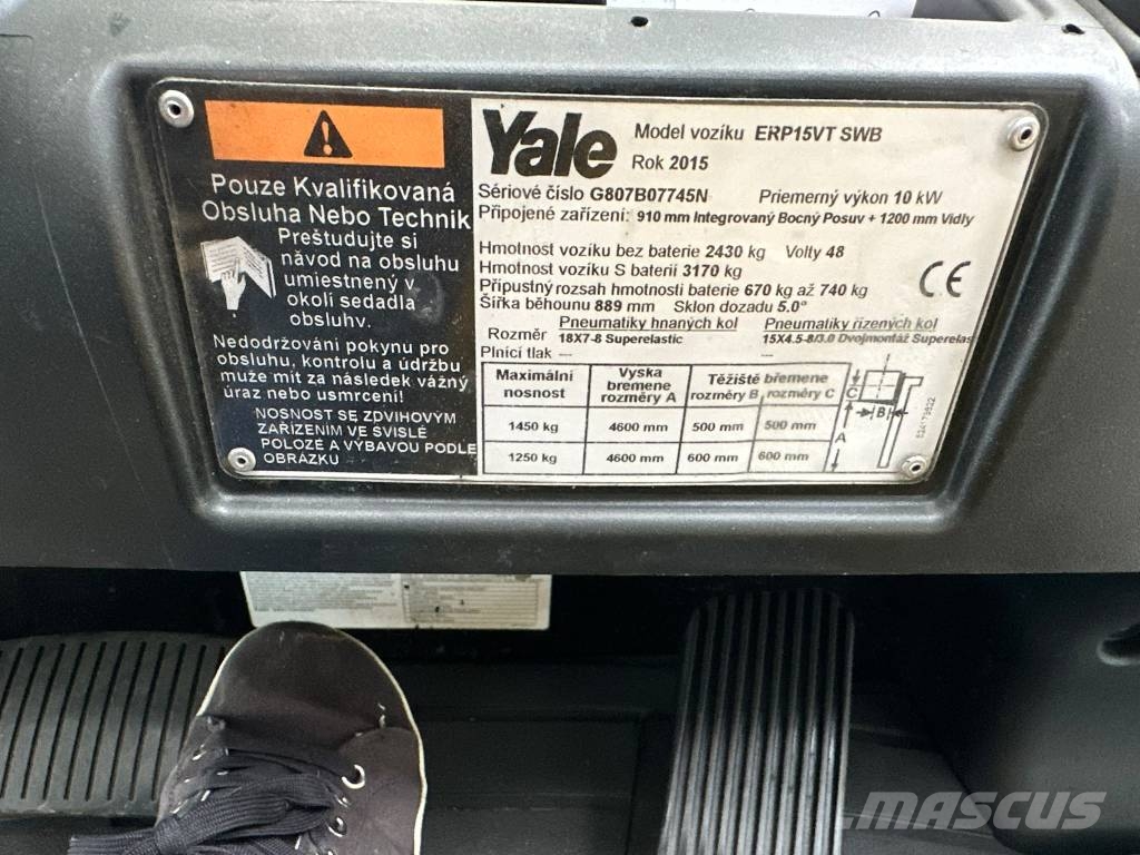 Yale ERP15VT Elektrische heftrucks