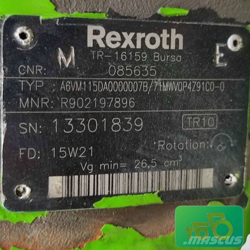 Merlo TF Hydromotor A6VM115 Rexroth R902197896 drive mot Motores