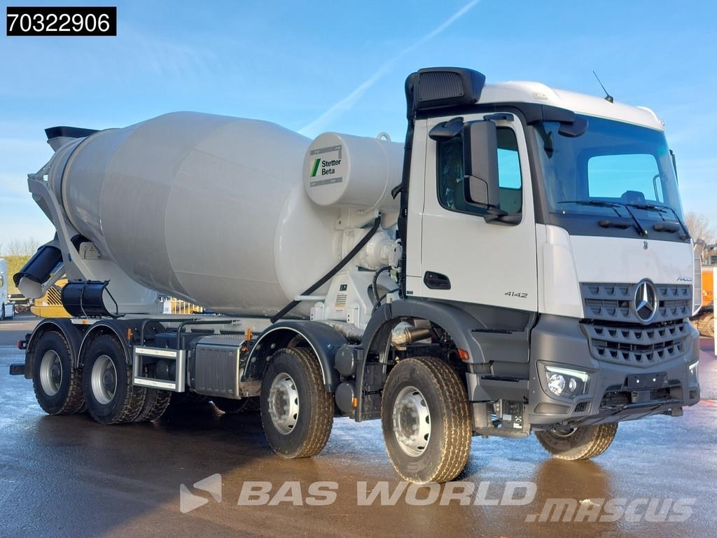 Mercedes-Benz Arocs 4142 8X4 NEW! 12m3 Stetter Mixer Steelsuspen Автобетоносмесители