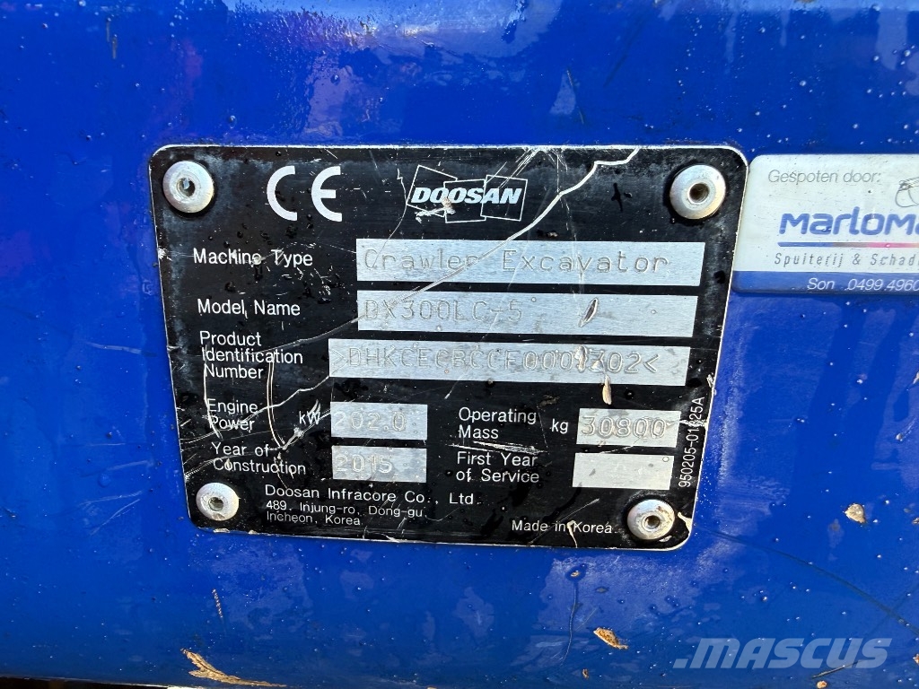 Doosan DX 300 LC-5 Bagri goseničarji