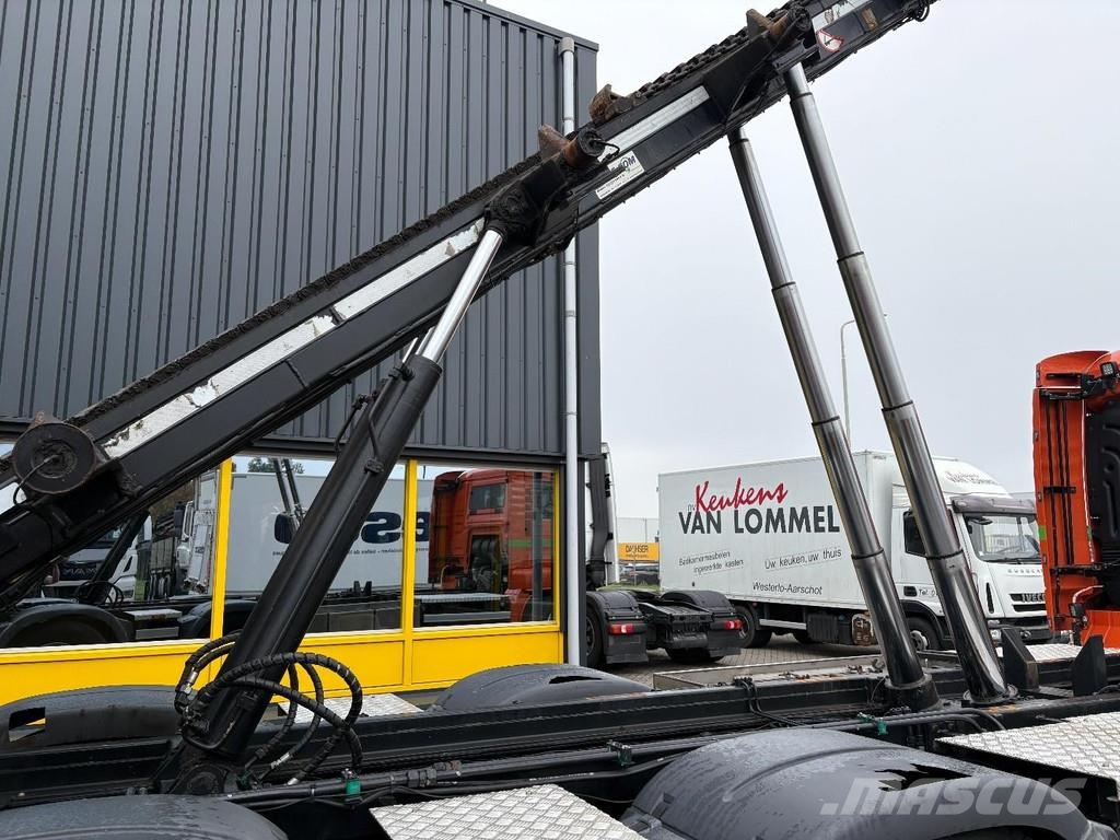 MAN TGS 30,500 + CONTAINER SYSTEM + 6X2 + STEERING / L Treileri ar āķi