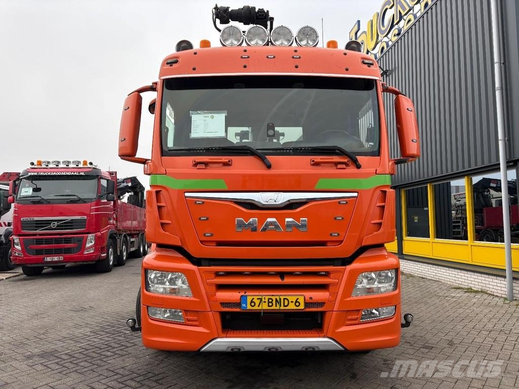 MAN TGS 30,500 + CONTAINER SYSTEM + 6X2 + STEERING / L Treileri ar āķi