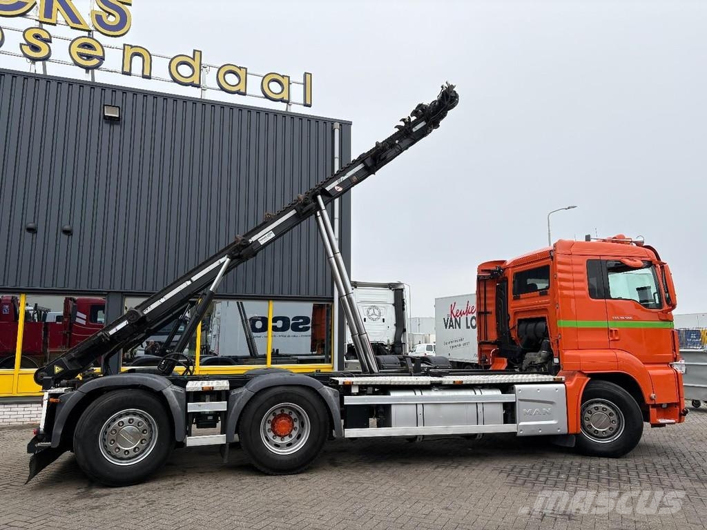 MAN TGS 30,500 + CONTAINER SYSTEM + 6X2 + STEERING / L Treileri ar āķi