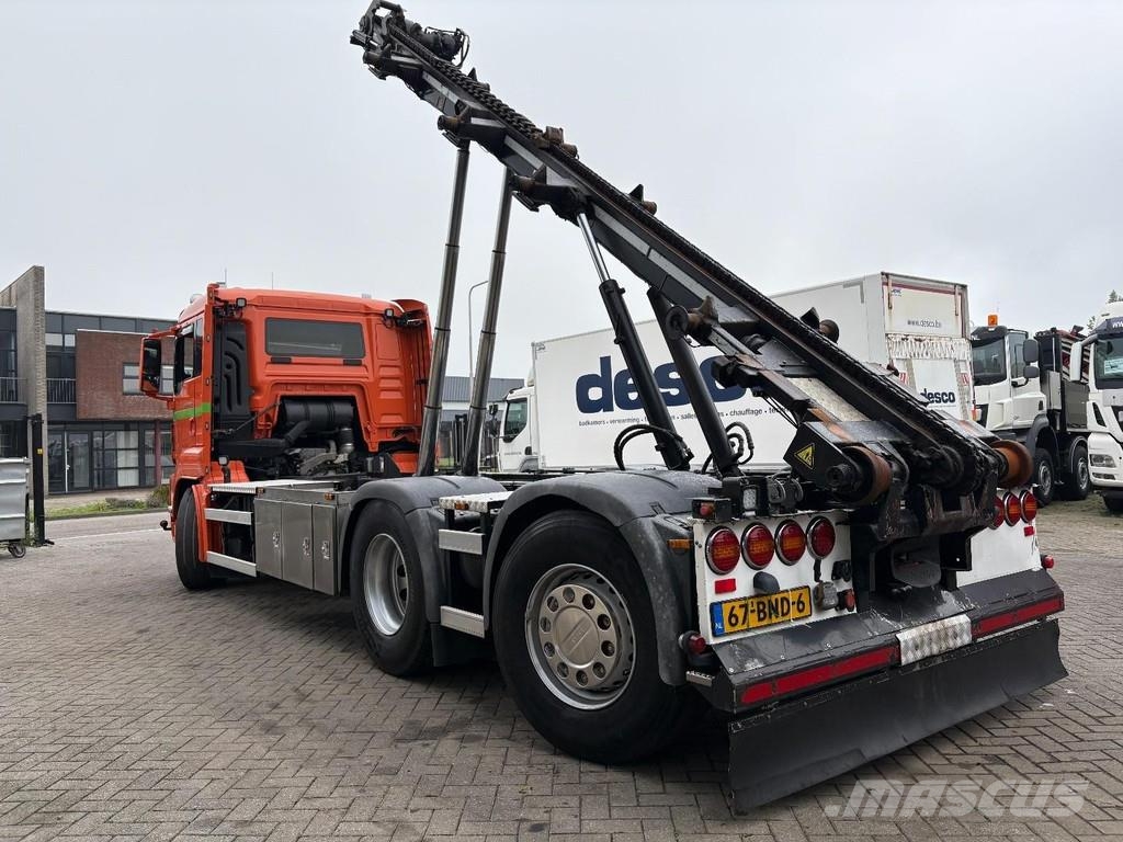 MAN TGS 30,500 + CONTAINER SYSTEM + 6X2 + STEERING / L Treileri ar āķi