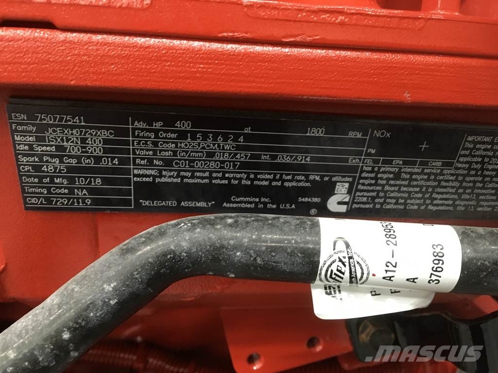 Cummins ISX12N 400 CPL4875 USED Κινητήρες