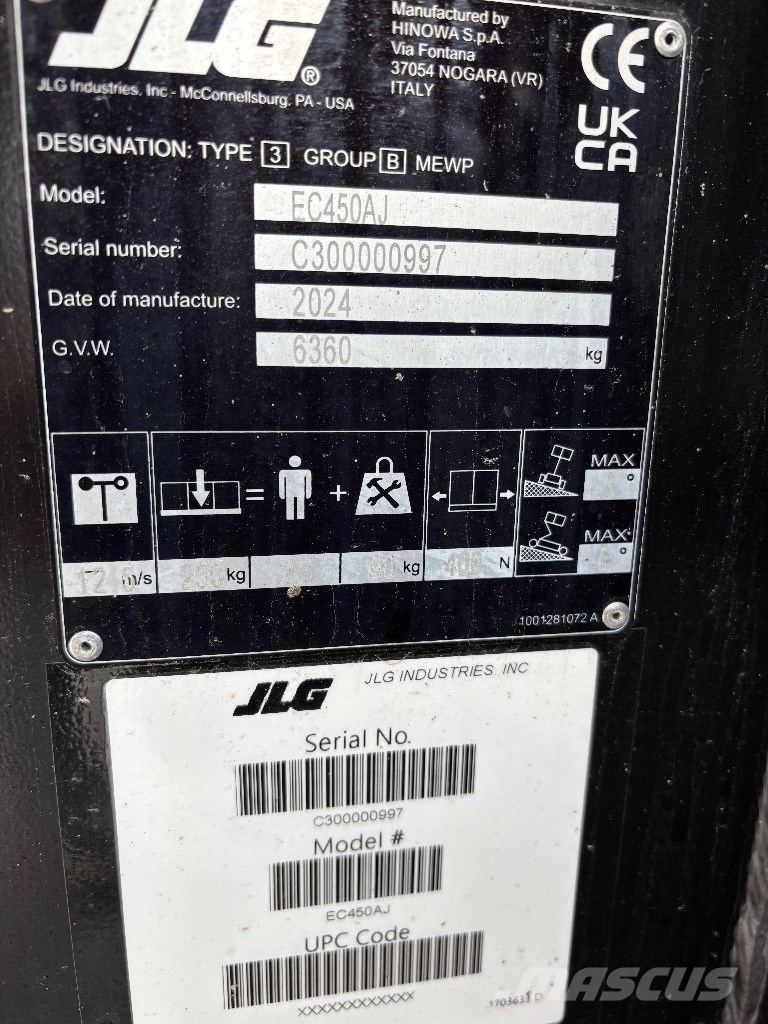 JLG EC 450 AJ Strēles pacēlāji