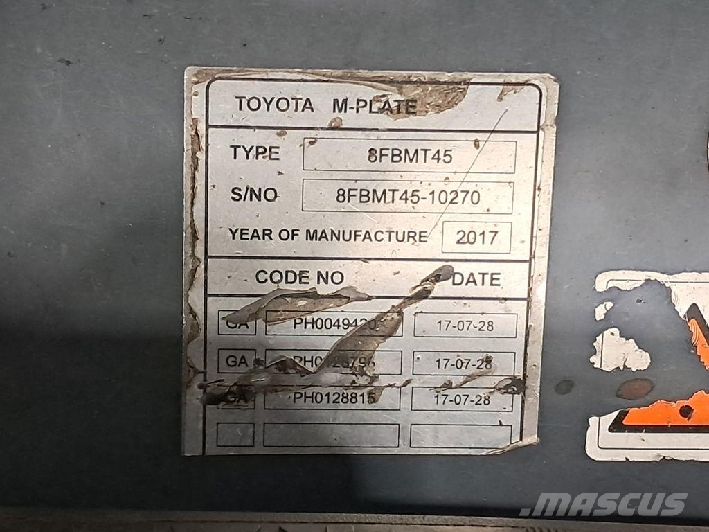Toyota 8FBMT45 Električni viličarji