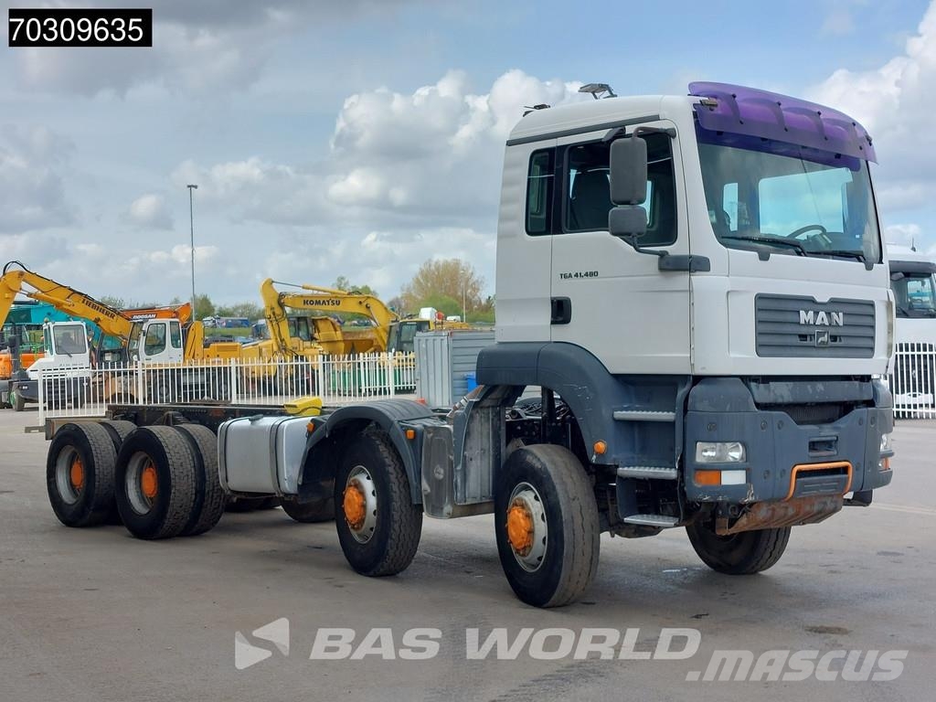 MAN TGA 41.480 TGA 8X8 Full Steel Manual Gearbox Big-A 平板车