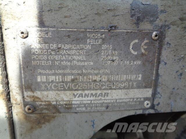 Yanmar VIO 25-4 حفارات صغيرة أقل من 7 طن (حفارات صغيرة)