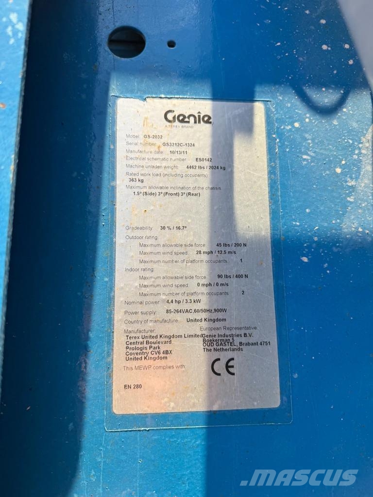 Genie GS2032 Hoogwerker Schaarhoogwerker Schaarlift (201 Škarjaste dvižne ploščadi