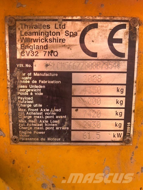 Thwaites 6T Swivel Belden kirma kaya kamyonu