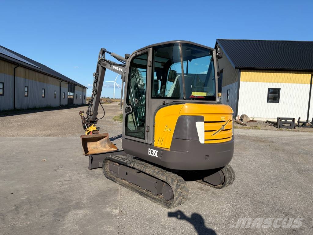 Volvo EC35C minigrävare, rototilt Mini ekskavatörler, 7 tona dek