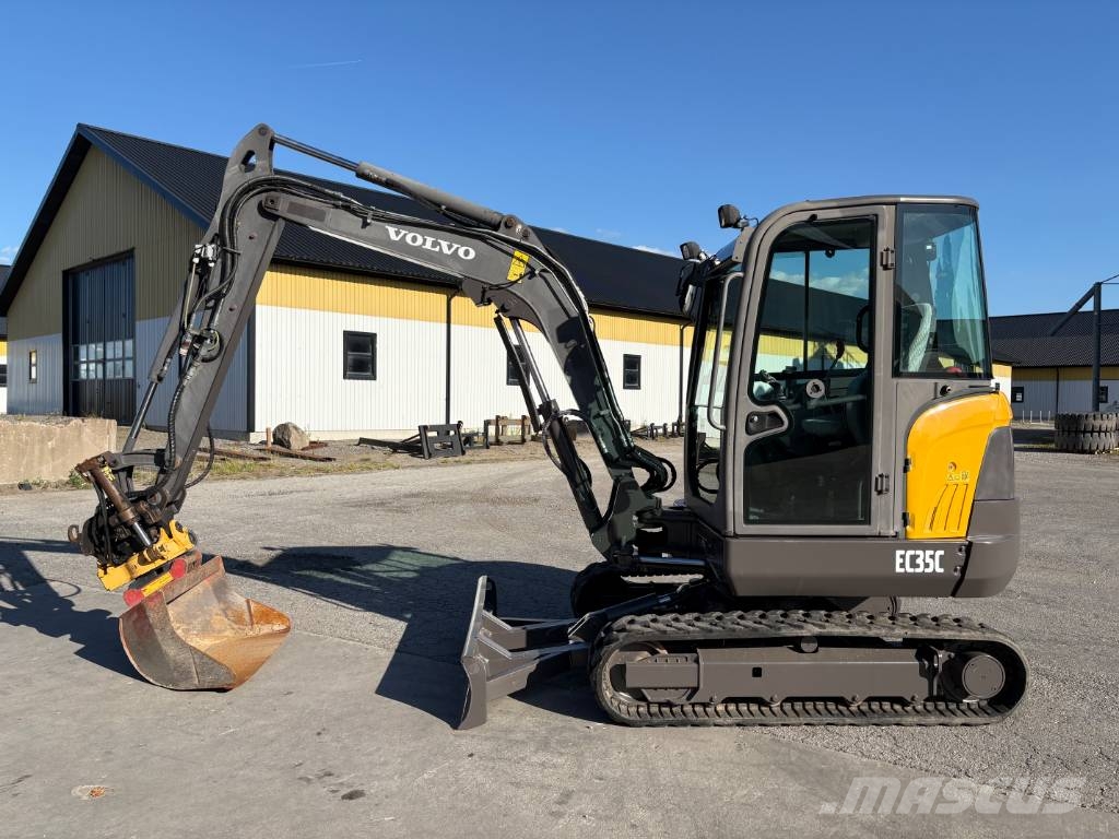 Volvo EC35C minigrävare, rototilt Mini ekskavatörler, 7 tona dek