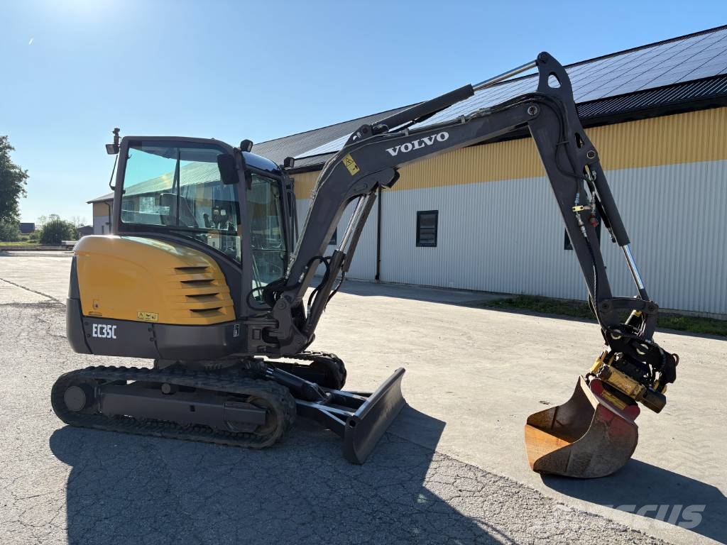 Volvo EC35C minigrävare, rototilt Mini ekskavatörler, 7 tona dek