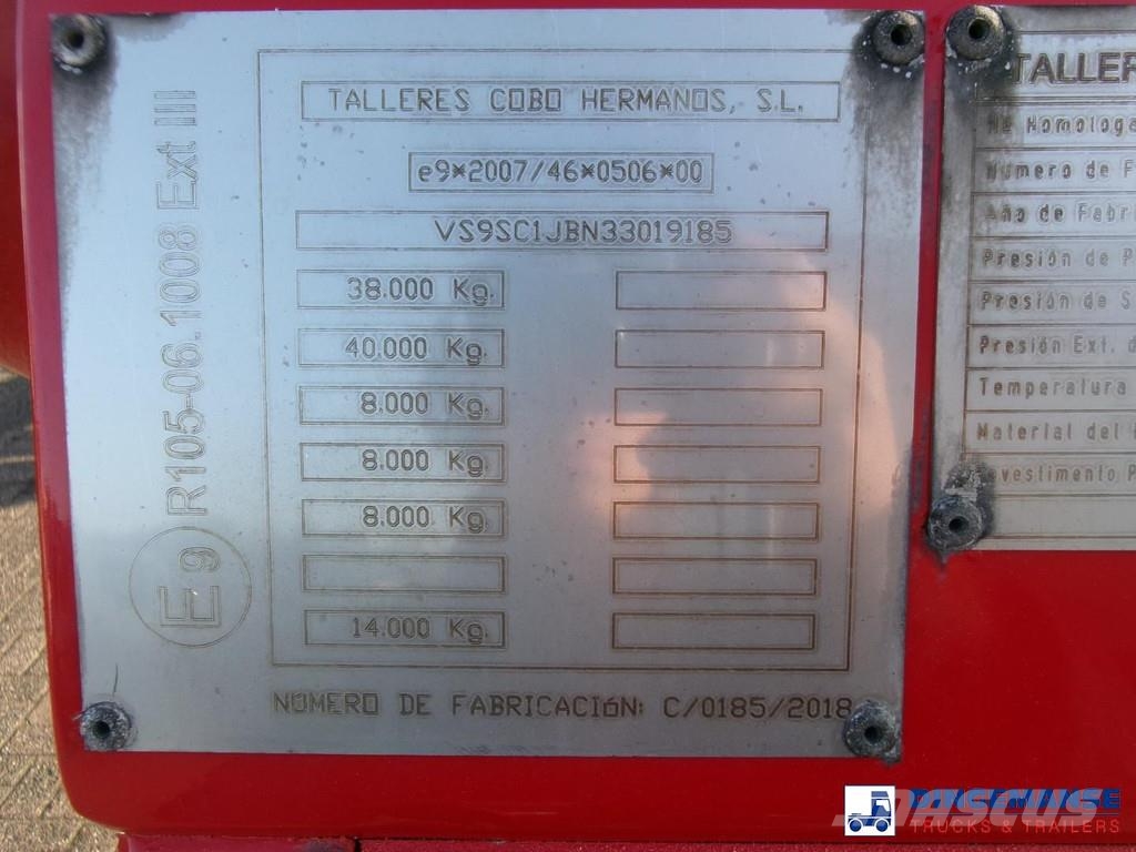 Cobo Bitumen tank inox 34 m3 / 1 comp Semirremolques cisterna