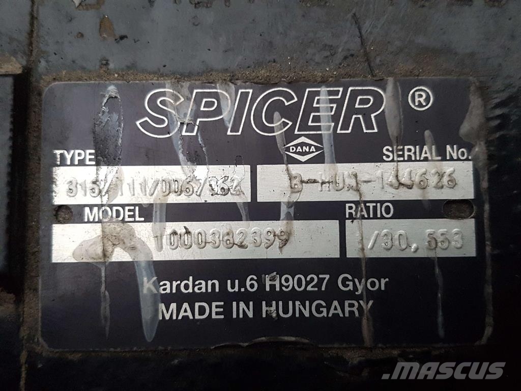 Wacker Neuson -Spicer Dana 315/111/0067362-Axle/Achse/As Akselit
