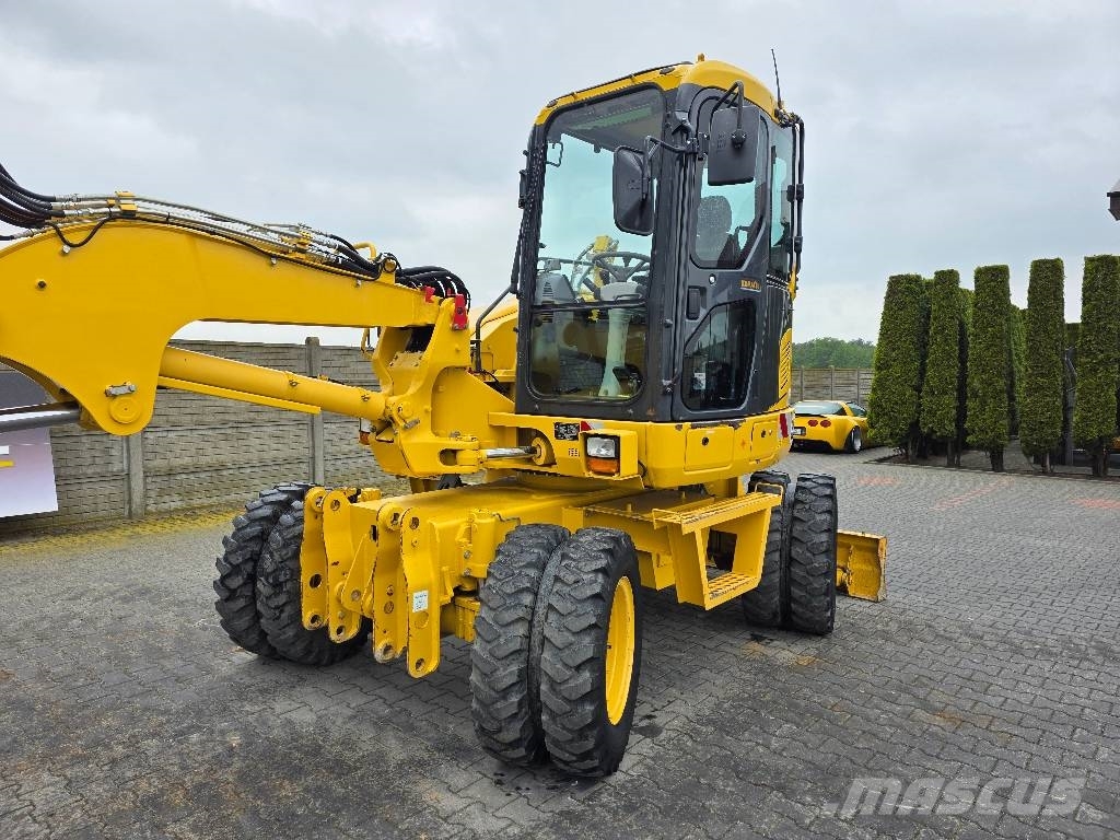 Komatsu PW 98MR-8, 2017 ROK, 5200 MTH, BEZ DPF i ADBLUE Bageri na kotačima