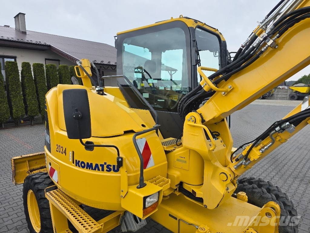 Komatsu PW 98MR-8, 2017 ROK, 5200 MTH, BEZ DPF i ADBLUE Bageri na kotačima