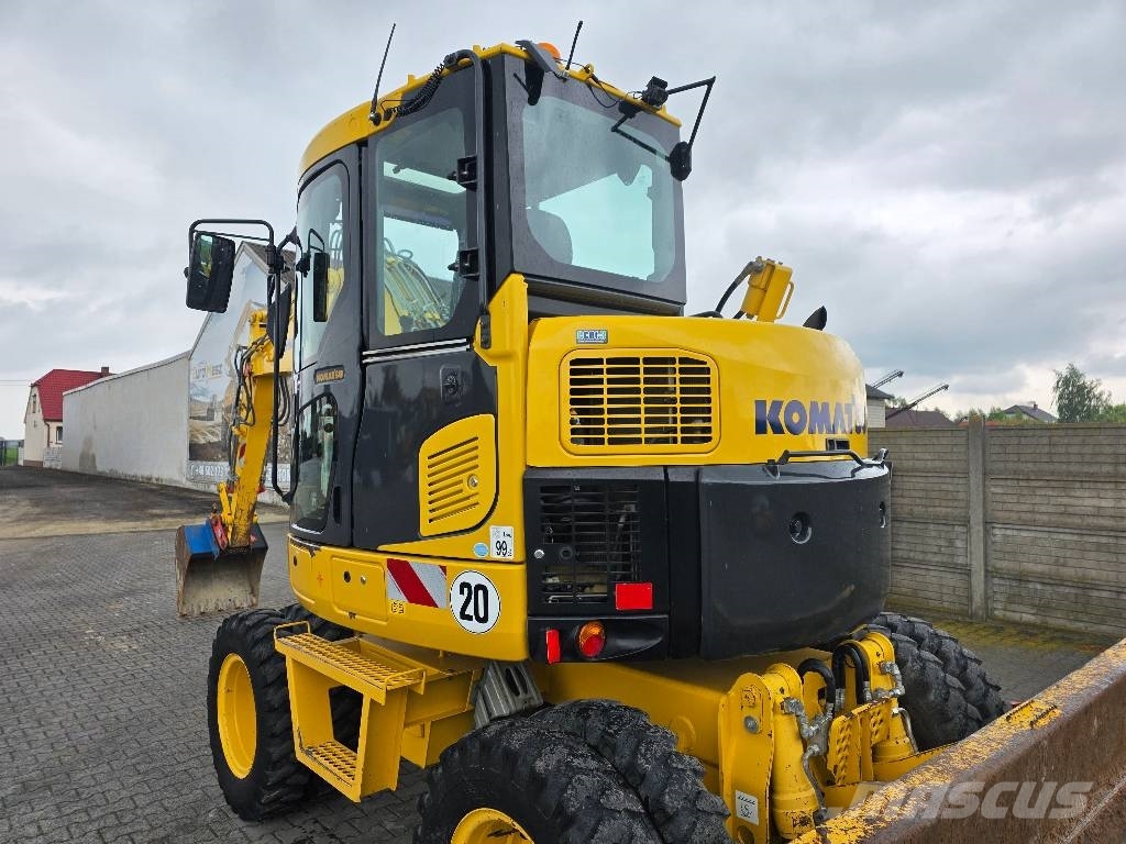 Komatsu PW 98MR-8, 2017 ROK, 5200 MTH, BEZ DPF i ADBLUE Bageri na kotačima